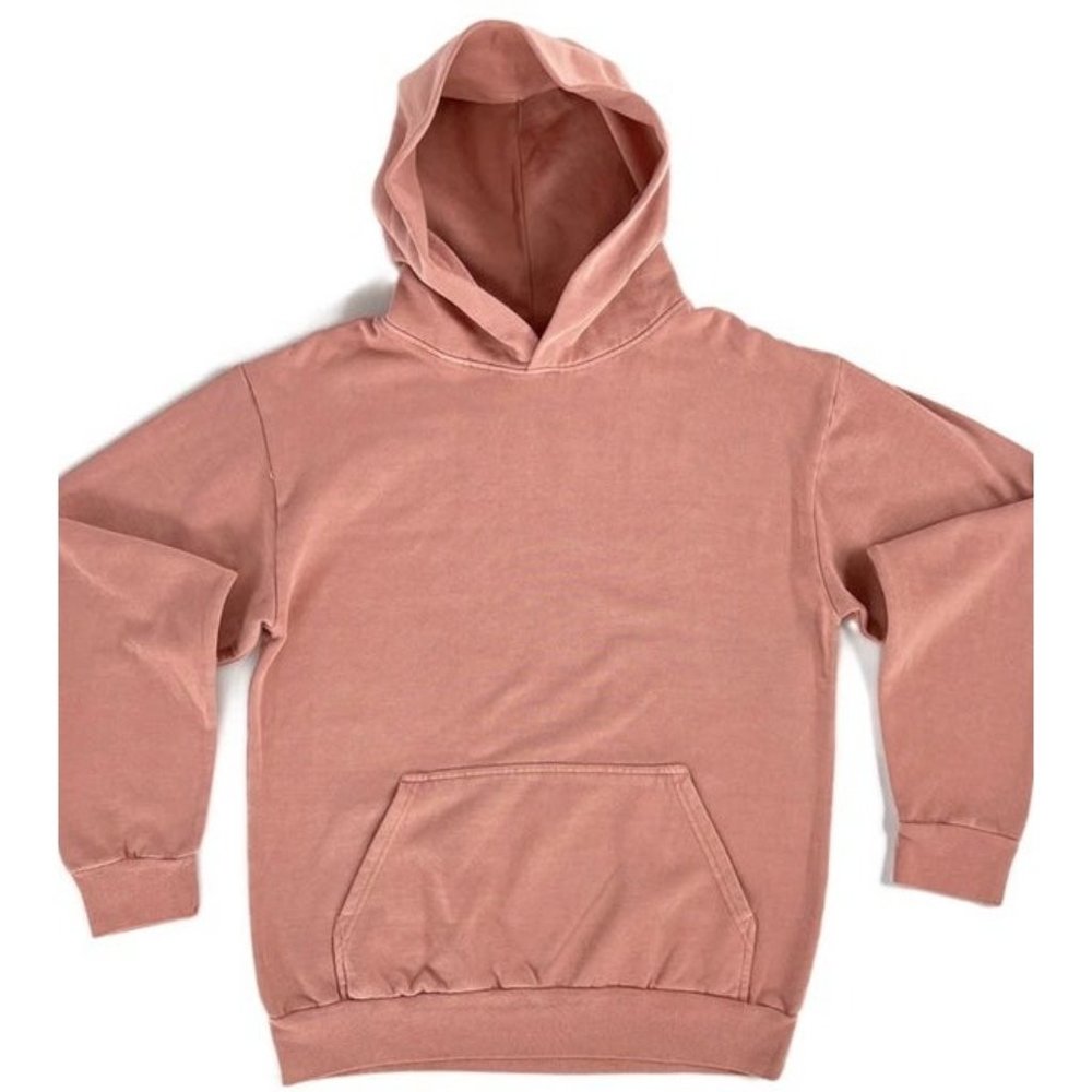 NEW HEAVY WEIGHT VINTAGE SALMON HOODIE SIZE LARGE